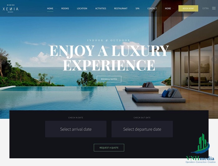 3 Gam màu hoàn hảo khi thiết kế web khách sạn